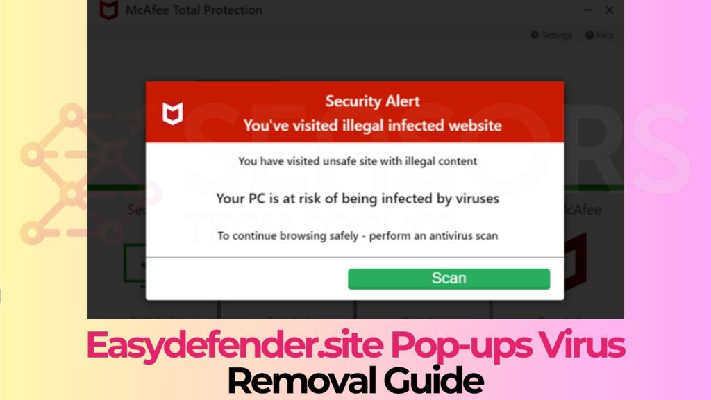 Easydefender.site Pop-ups Virus - Removal Guide