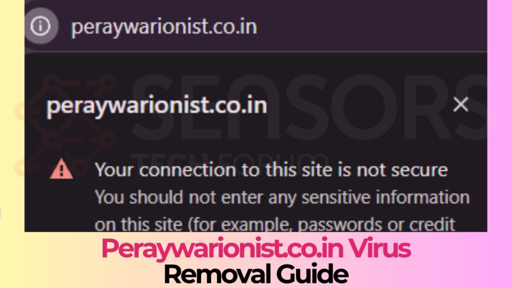 Peraywarionist.co.in Pop-ups Virus - How to Remove It
