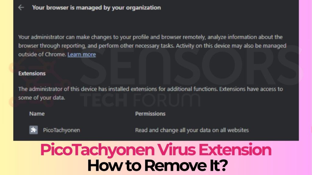 PicoTachyonen Virus - How to Remove It