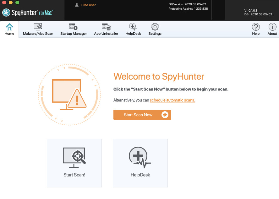 main interface
