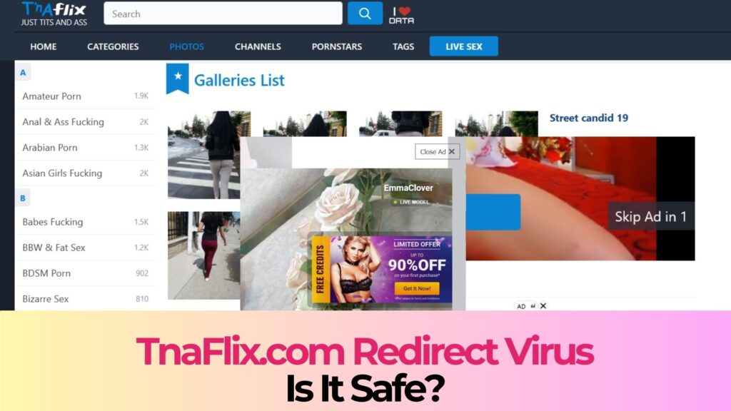 TnaFlix.com Ads Virus - Removal Guide