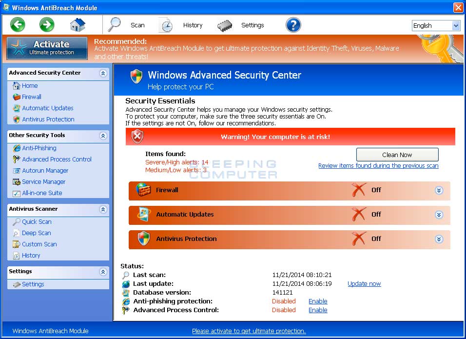 Windows AntiBreach Module