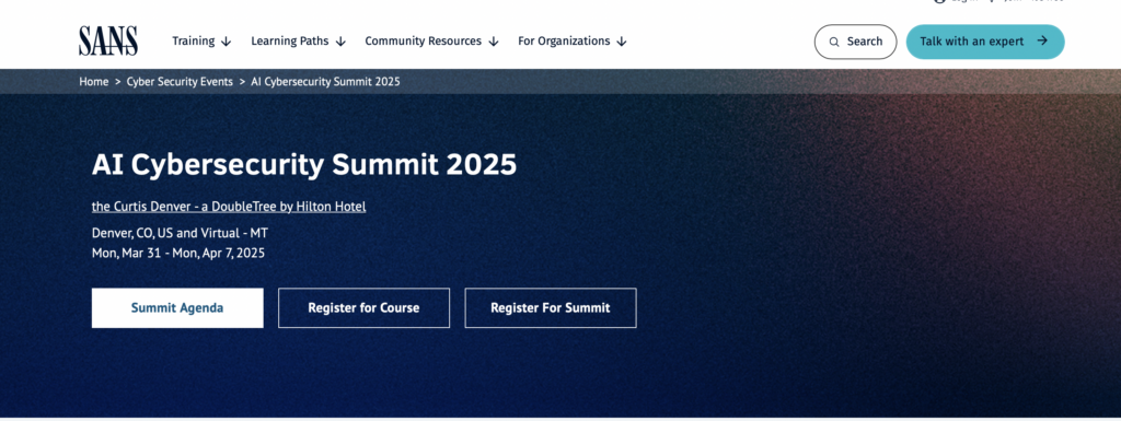 AI Cybersecurity Summit 2025