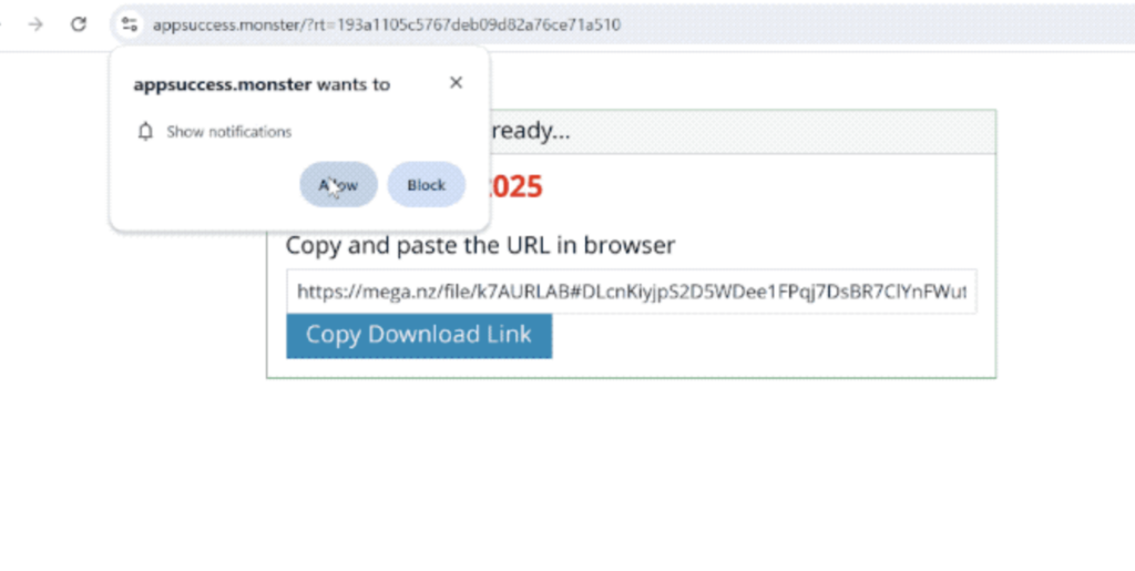 Appsuccess.monster pop-ups