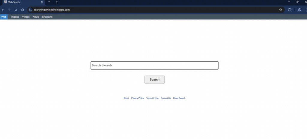 Prime Cinema Search Extension Virus